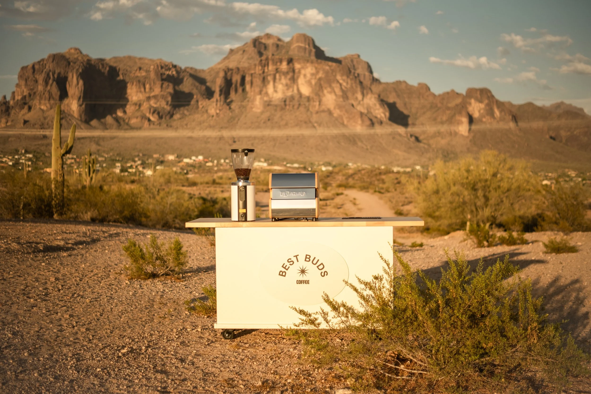 Best Buds Coffee catering set up for event in Phoenix, AZ.