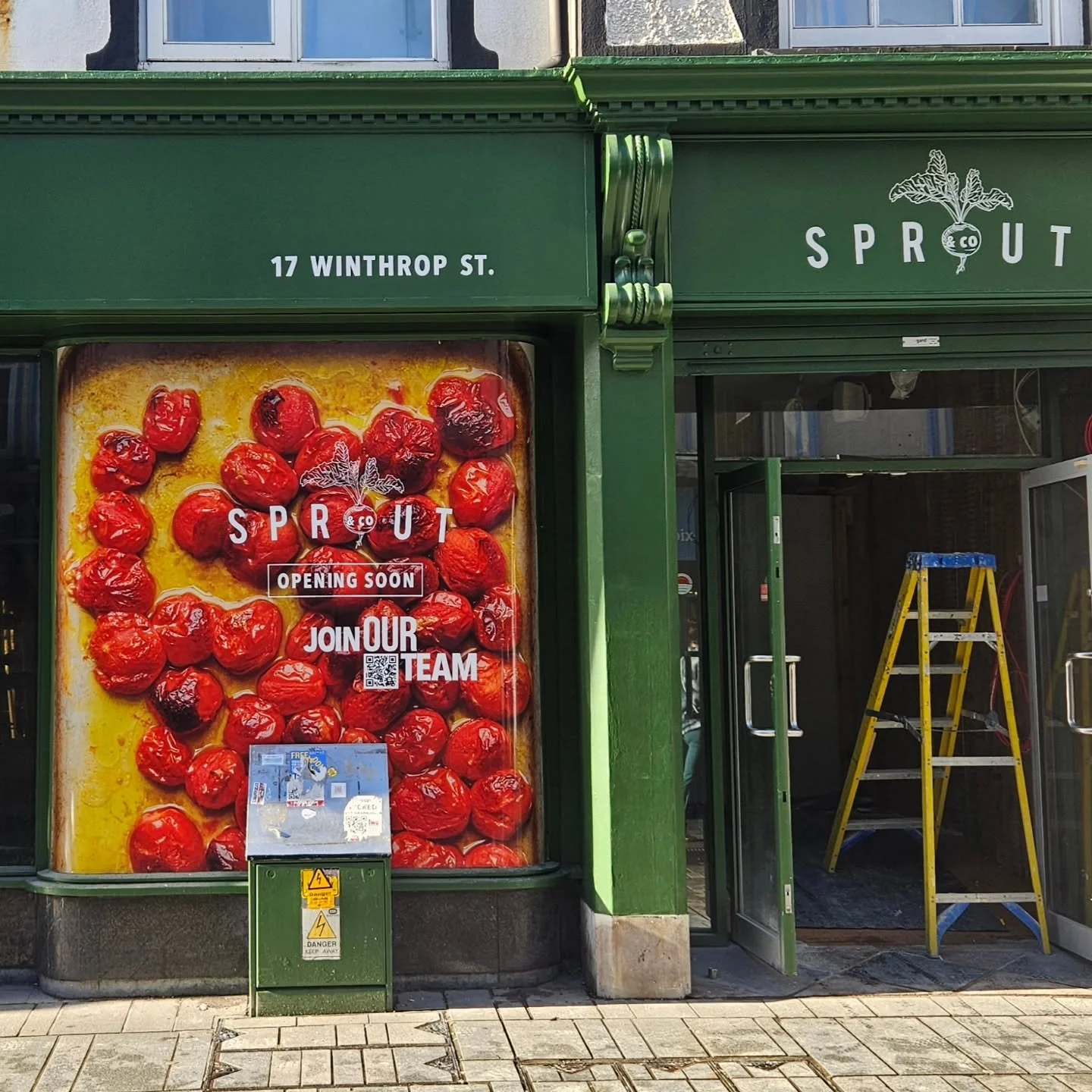 Final fit-out is underway at the new @sproutandco premises opening soon in Cork. Our office are proud to have acted as Architects and Engineers for Sprout on this project and it was a pleasure to design this former bank into a cafe for a company with