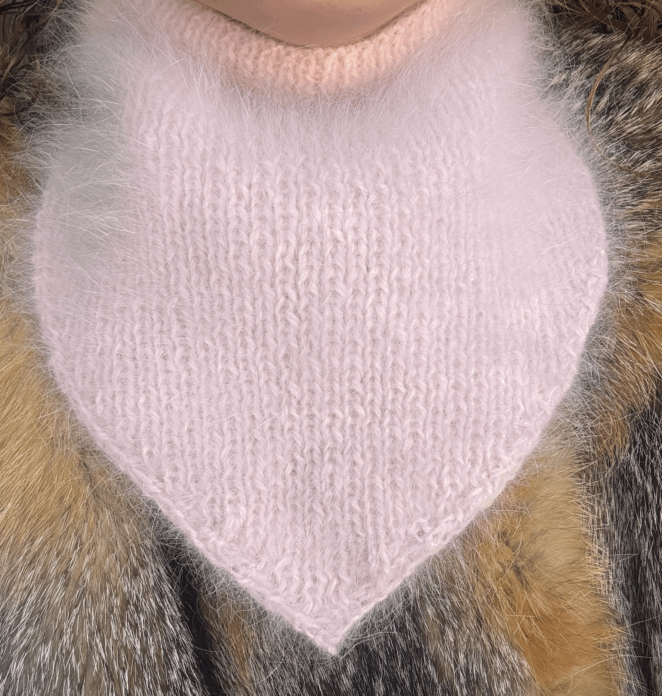 Palâme angora rose pale