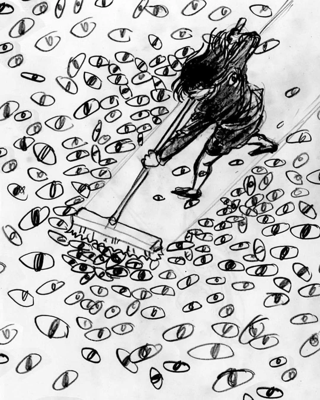 Brain graphic showing the OCD cycle of intrusive thoughts, anxiety, and compulsive behaviors.