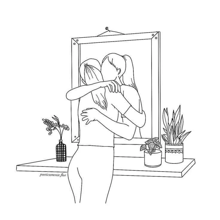 Older sister learning to set boundaries and care for herself