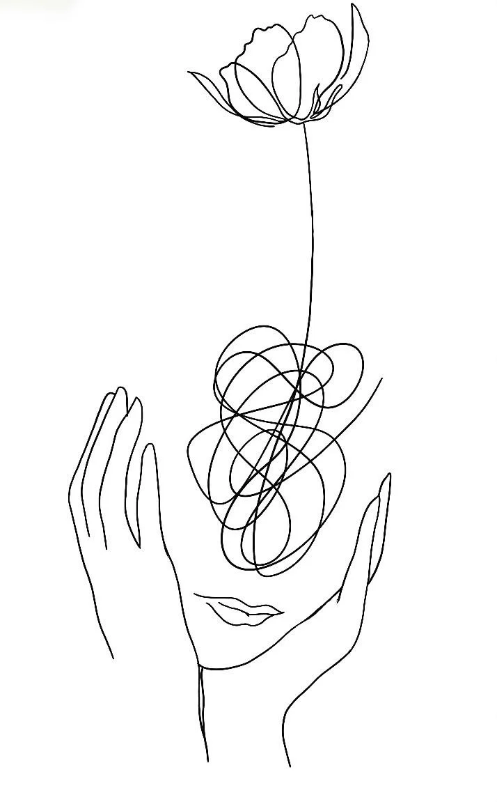 Illustration of a highly sensitive person (HSP), reflecting emotions and self-awareness, representing sensitivity, intuition, and personal growth in therapy.
