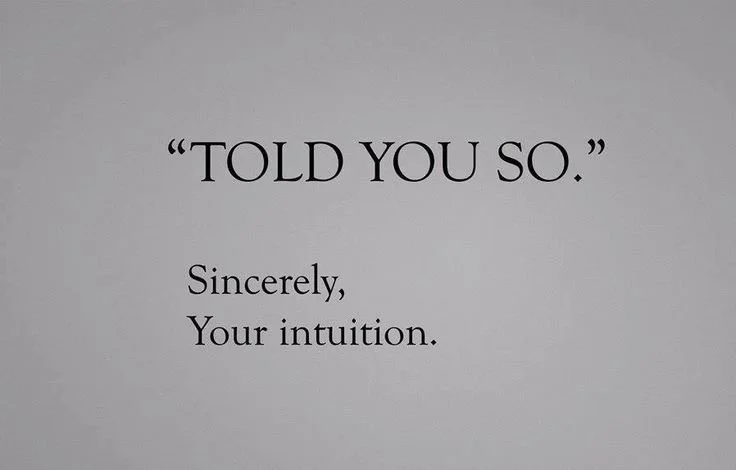 Quote graphic about trusting intuition in therapy, promoting self-awareness, clarity, and personal growth