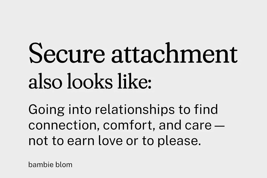 Secure attachment style example in healthy relationship