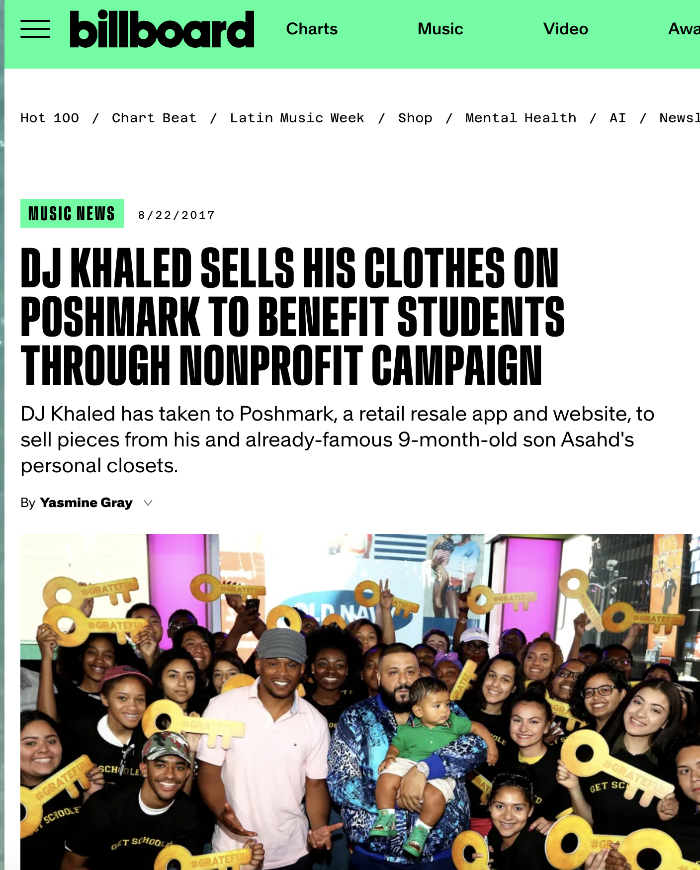 DJ Khaled  x Poshmark Partnership