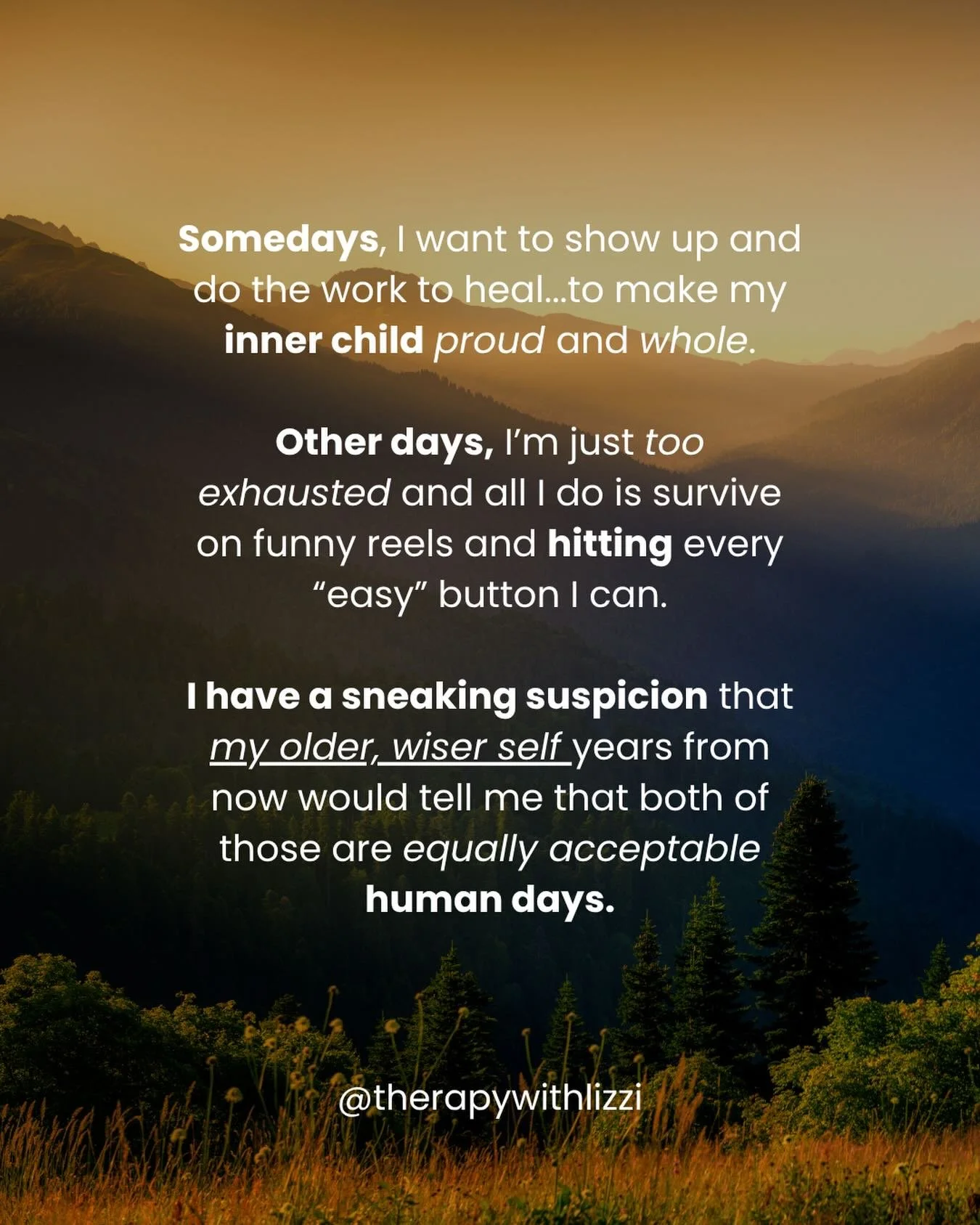 Healing isn&rsquo;t linear or always up and to the right.

Some days you are filled with so much motivation to do the work that you might burst. Elated when you see tangible growth and change. Thinking, &ldquo;It&rsquo;s happening! I&rsquo;m doing it