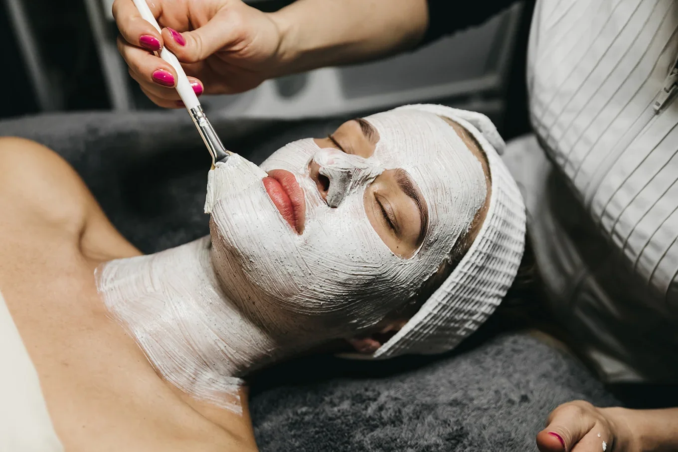 client's chemical peel, esthetician in vancouver wa