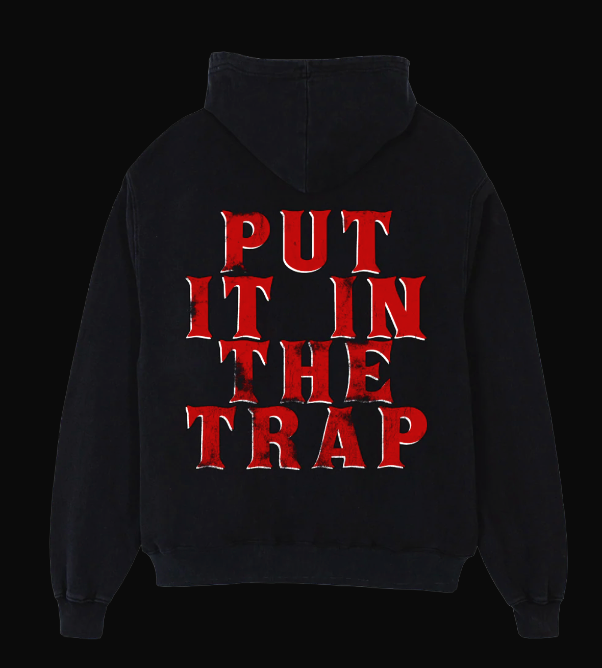 Trap Pirate™  Zip Tee — (Black/Red/White)