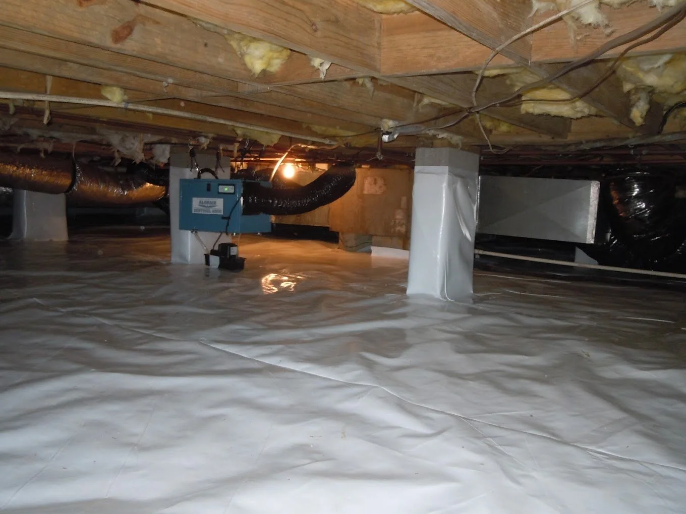 vapor barrier install.JPG