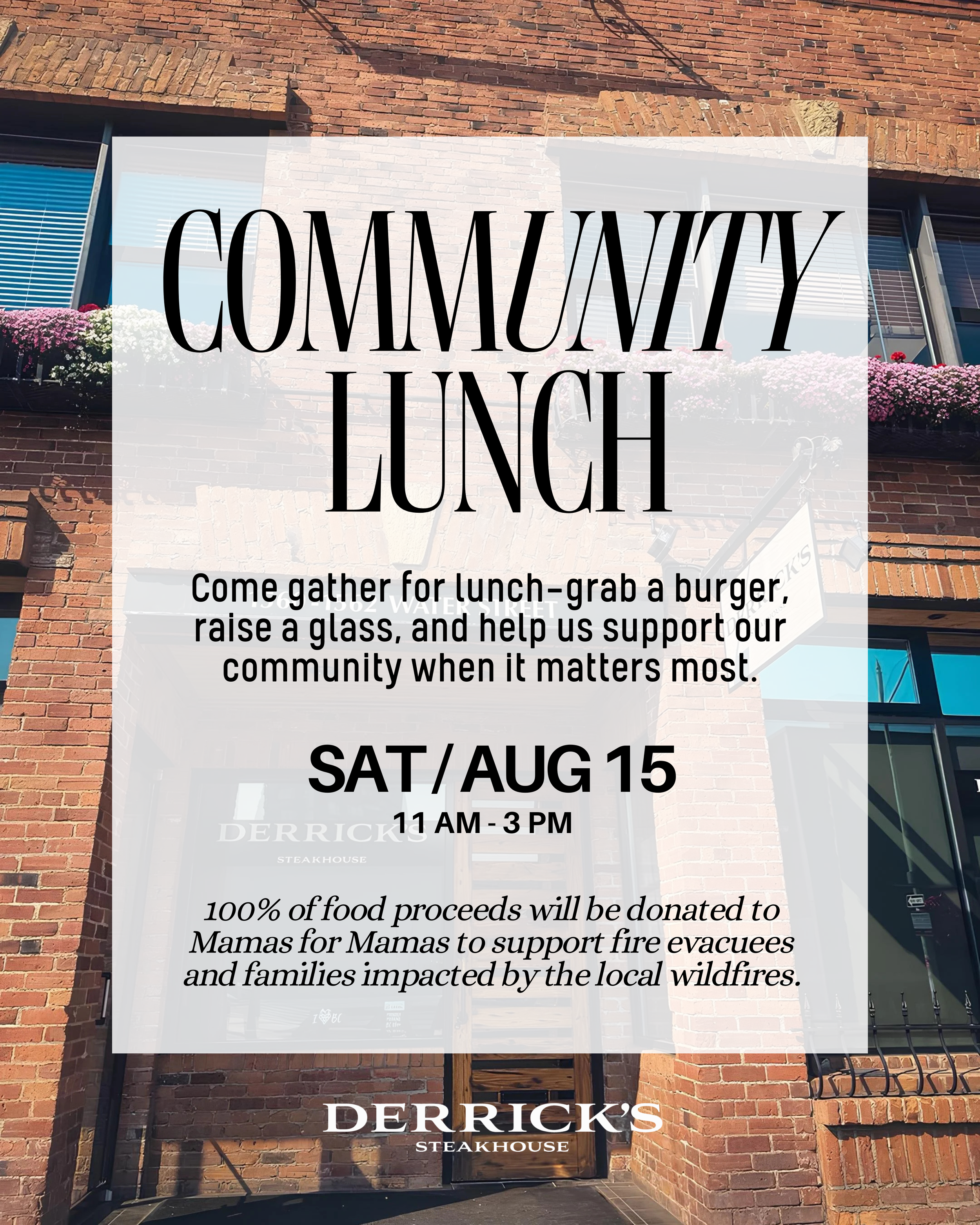 Lunch for Mamas for Mamas