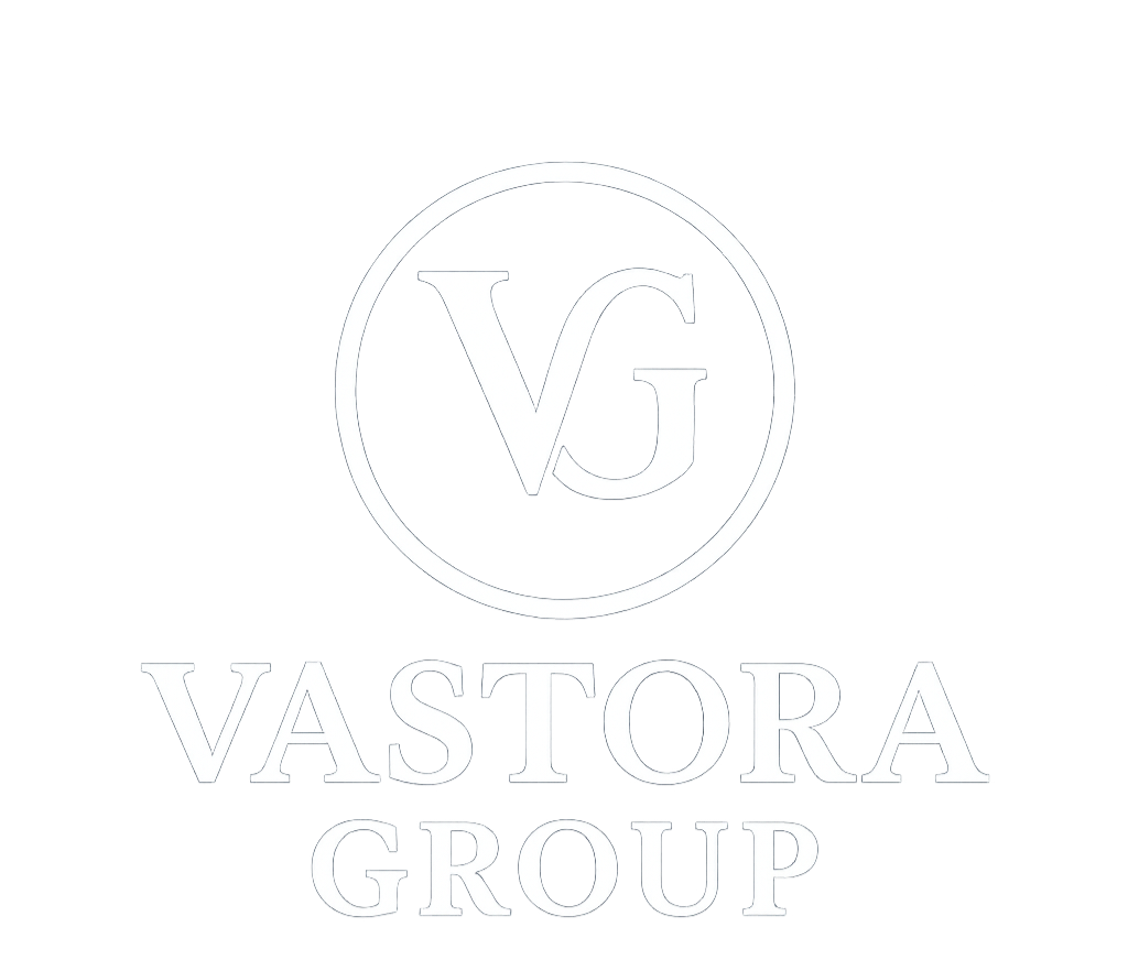 Vastora Group logo with stylized 'VG' inside a circle and the name 'Vastora Group' below.