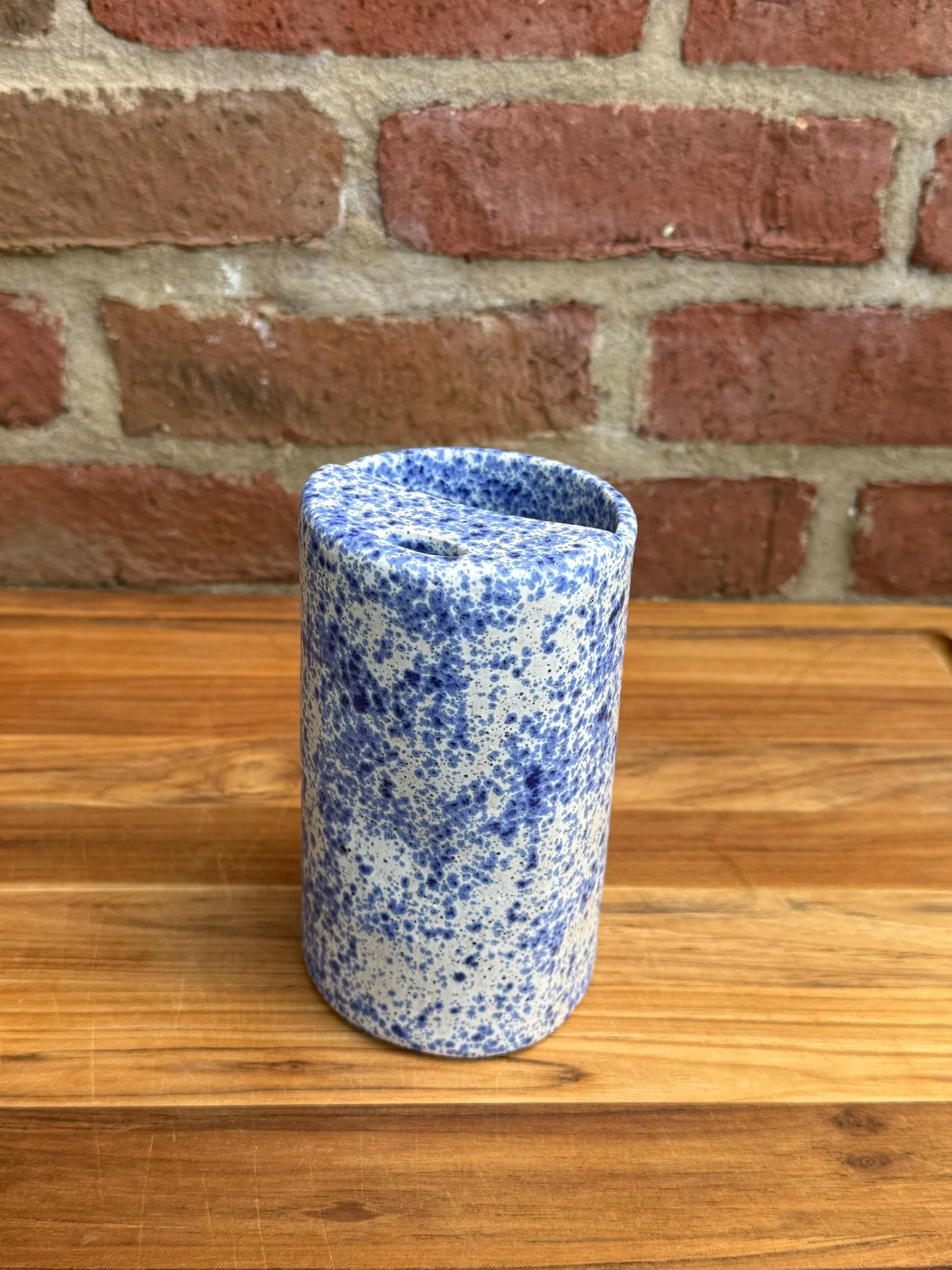 Blue Speckled Travel Mug