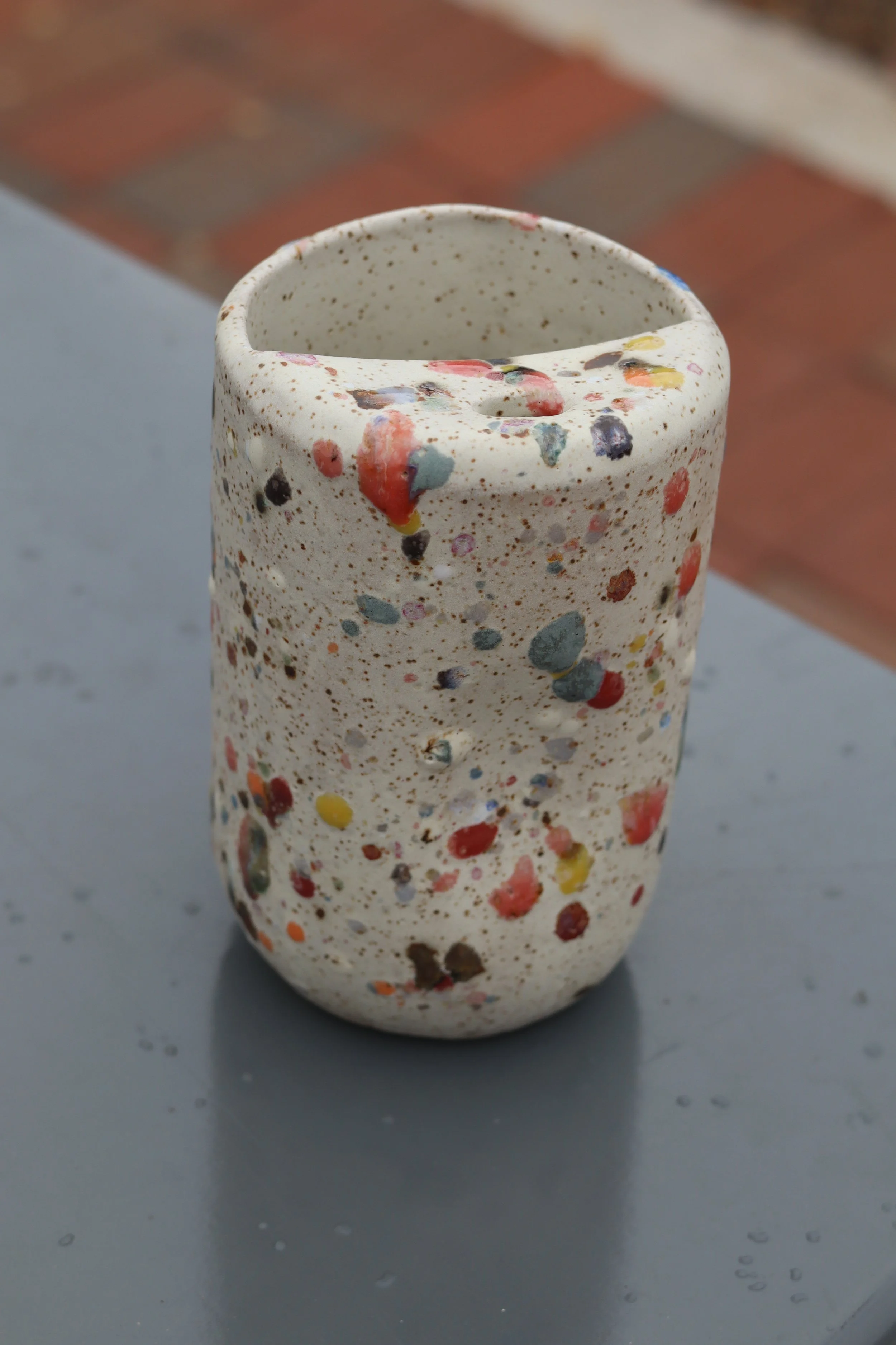 Confetti Ceramic Travel Mug