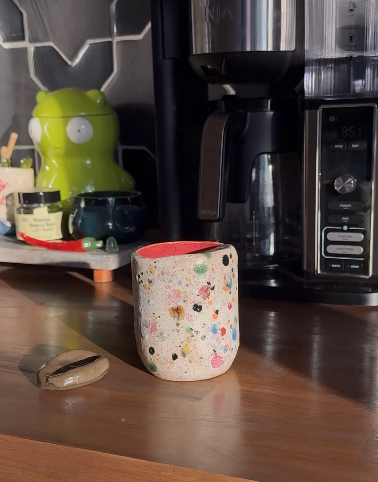 Confetti Ceramic Travel Mug