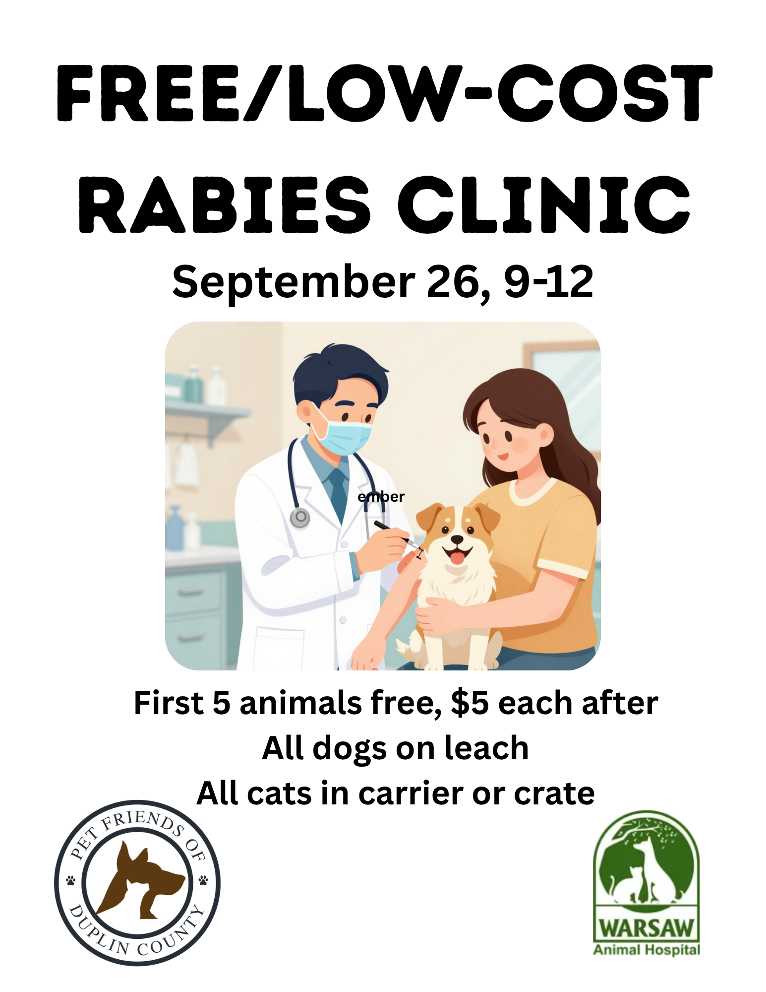 FREE/LOW-COST RABIES CLINIC