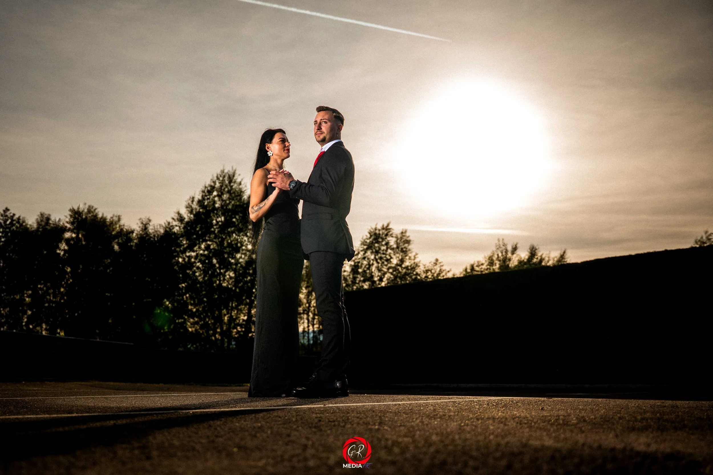 Professionelles Paar-Fotoshooting in Wolfsberg, Kärnten, Österreich, durchgeführt von Gr Media Art.