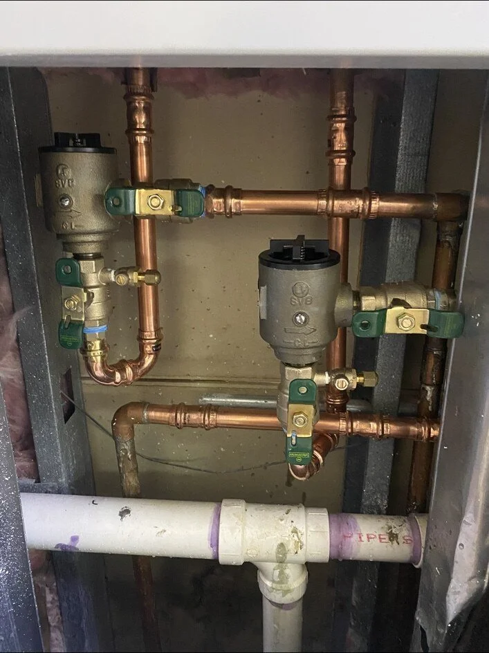 Copper plumbing valve installation by A2 Plumbing in San Antonio