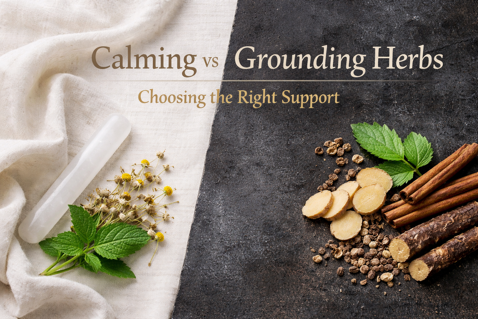 Calming vs Grounding Herbs: Why Choosing the Wrong One Can Make You Feel Worse