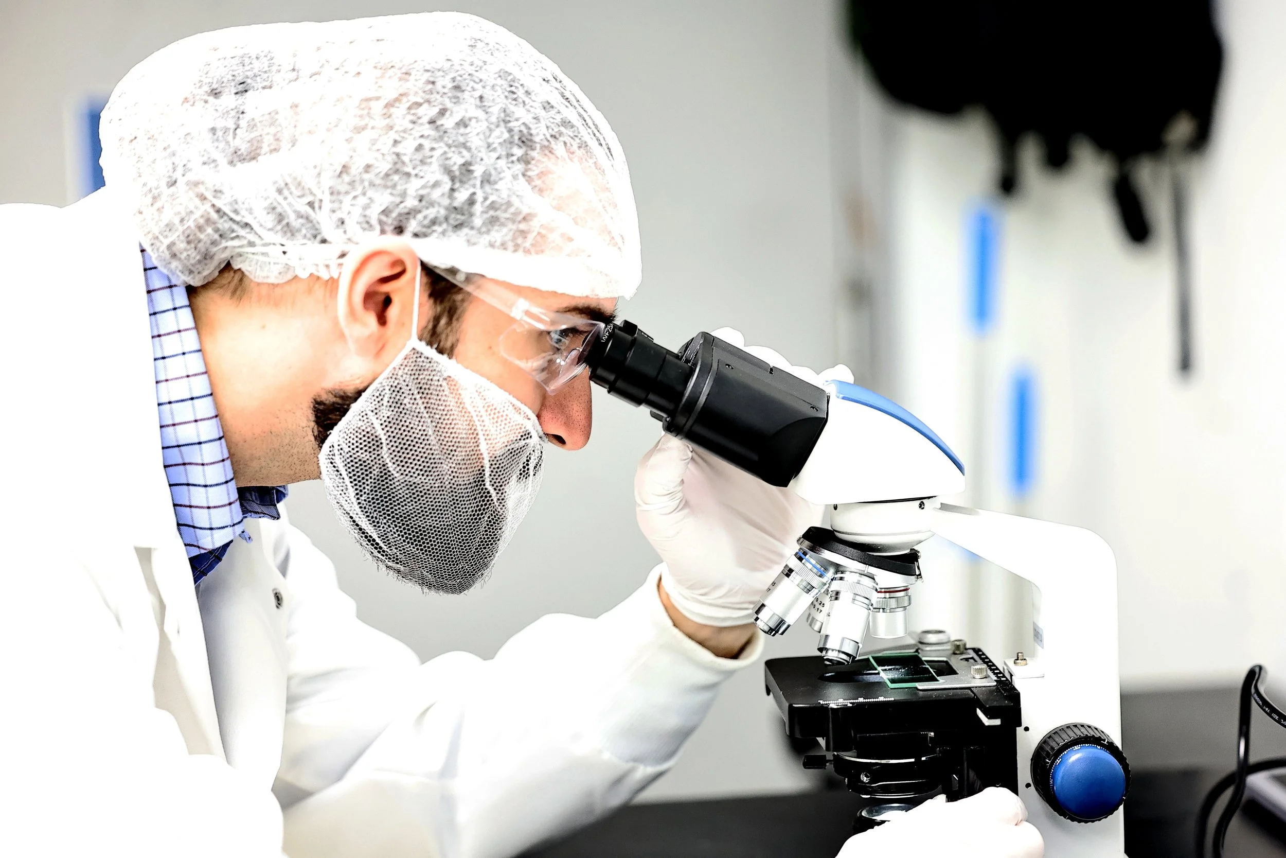 Ryan working in the lab