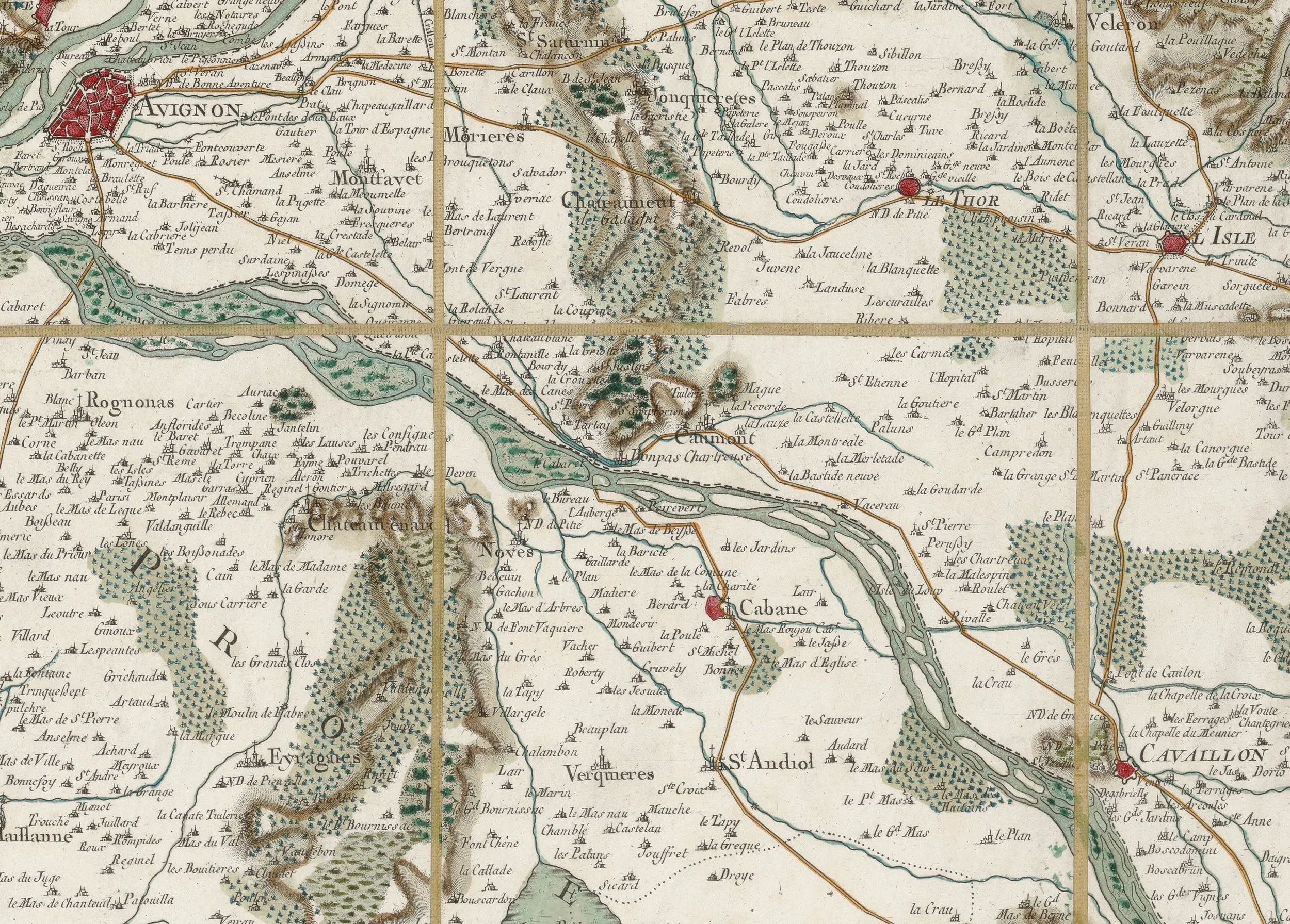 Cassini Map 1756 - showing Mondesir