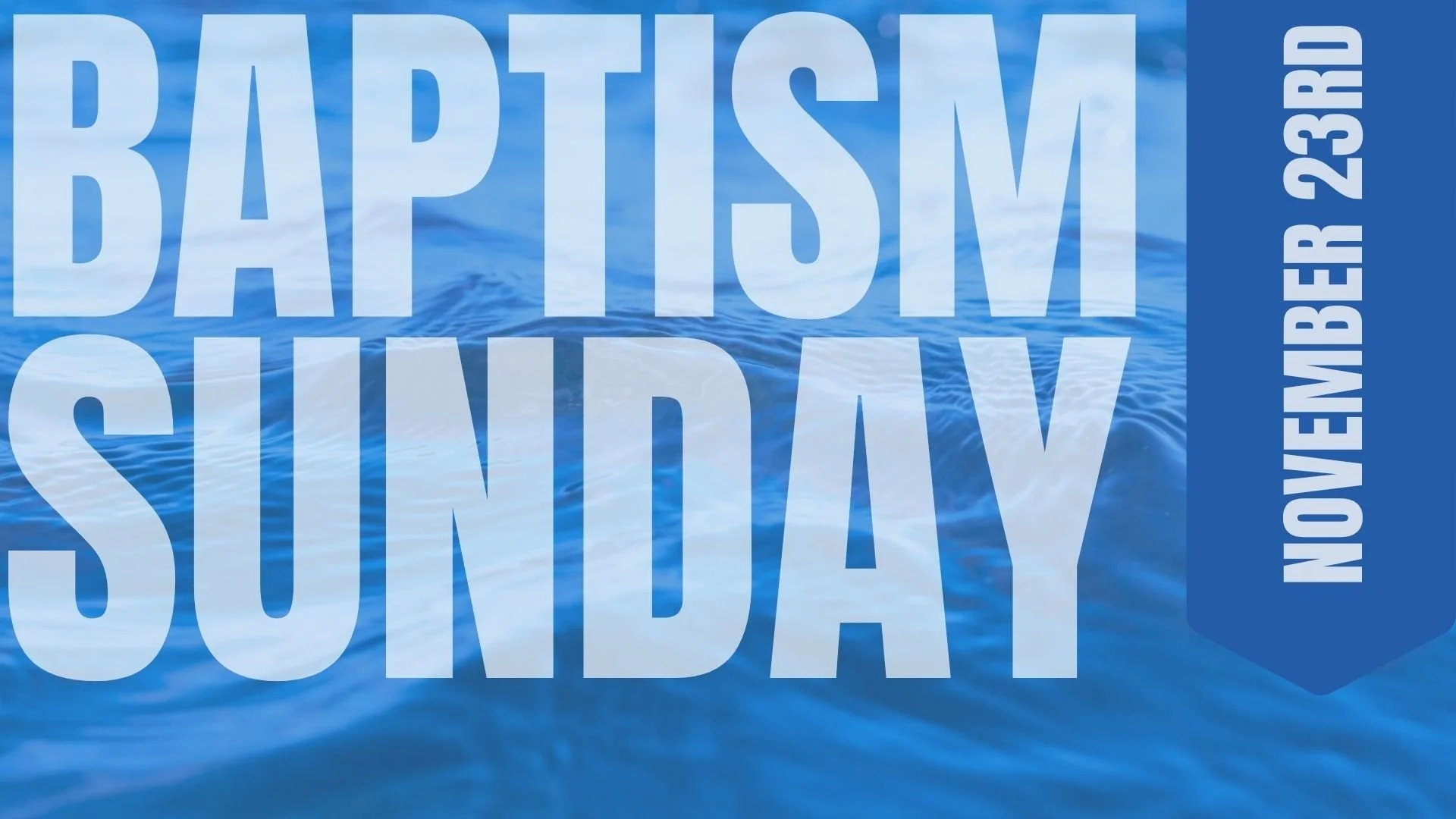 Baptism Sunday & Chili Carry In