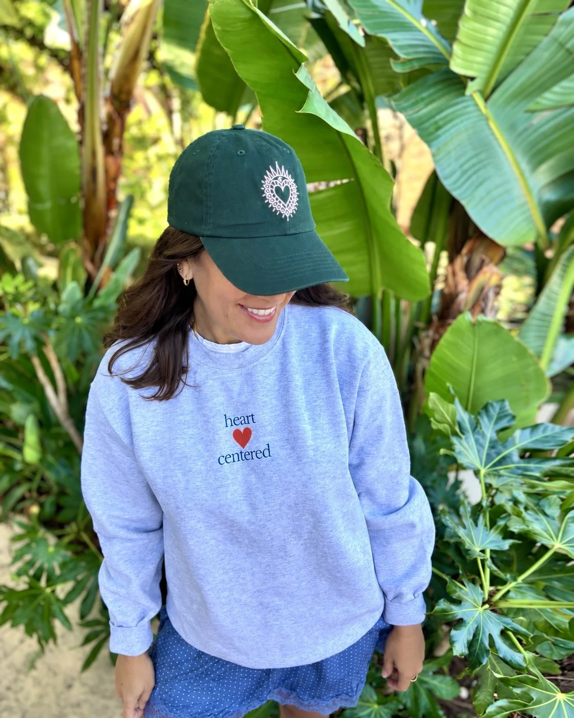 Heart Centered Dad Hat (Forest Green)