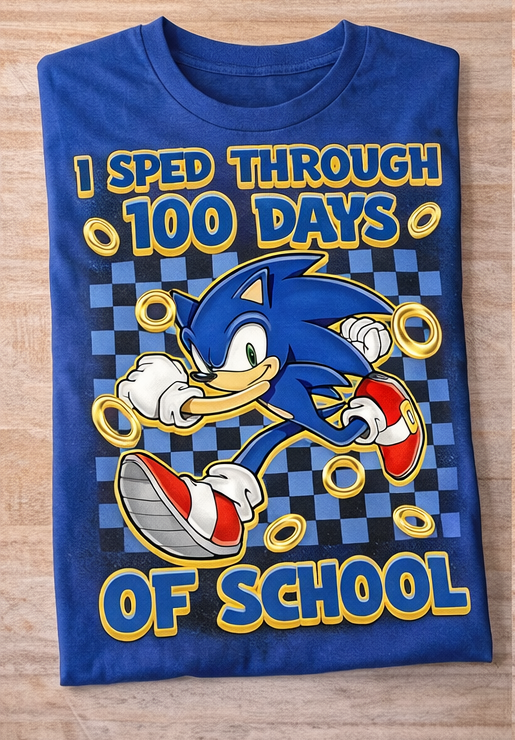 100 Days of School Sonic