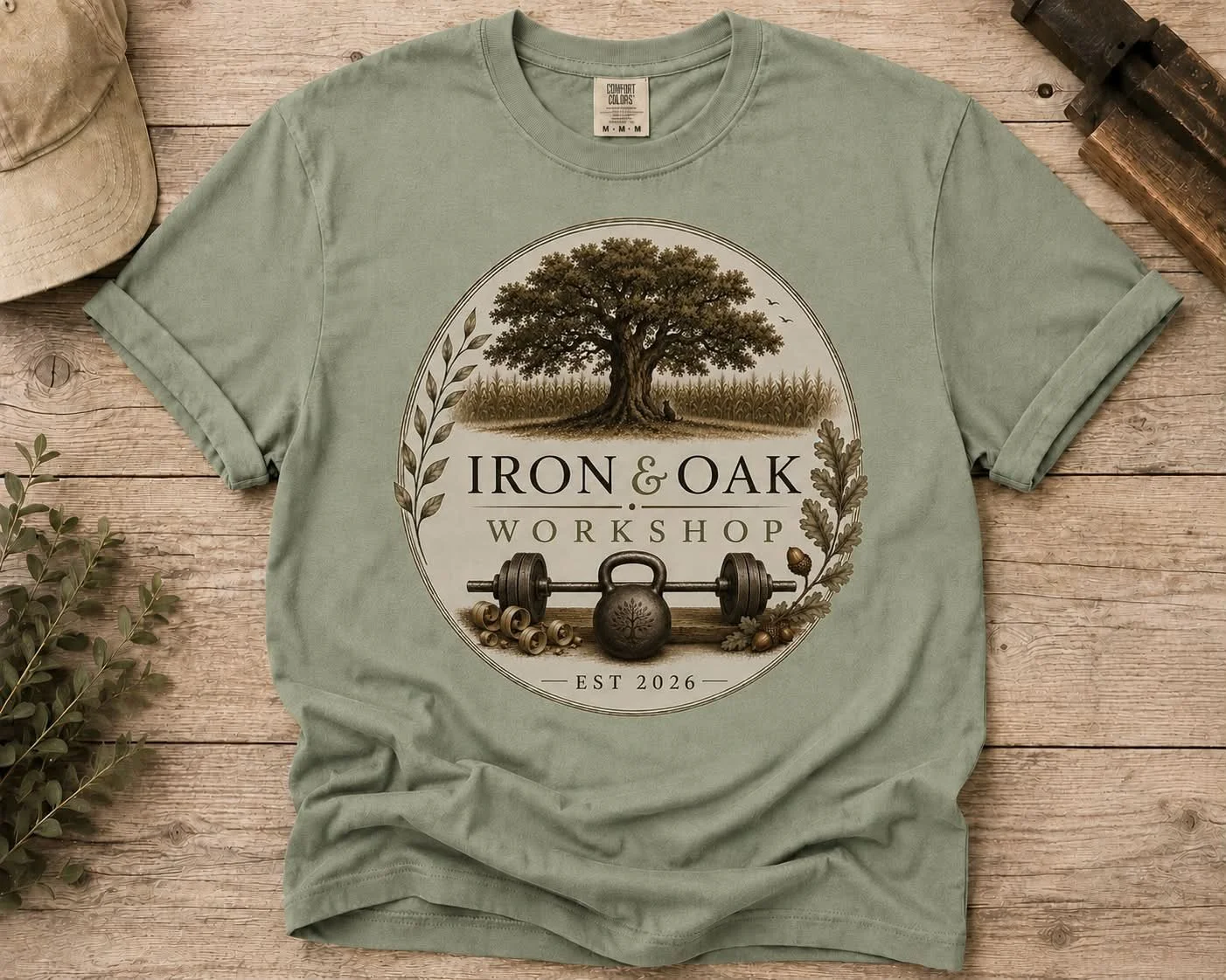 Iron & Oak Workshop Tee