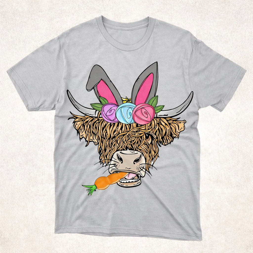 Highland cow with bunny ears design.png