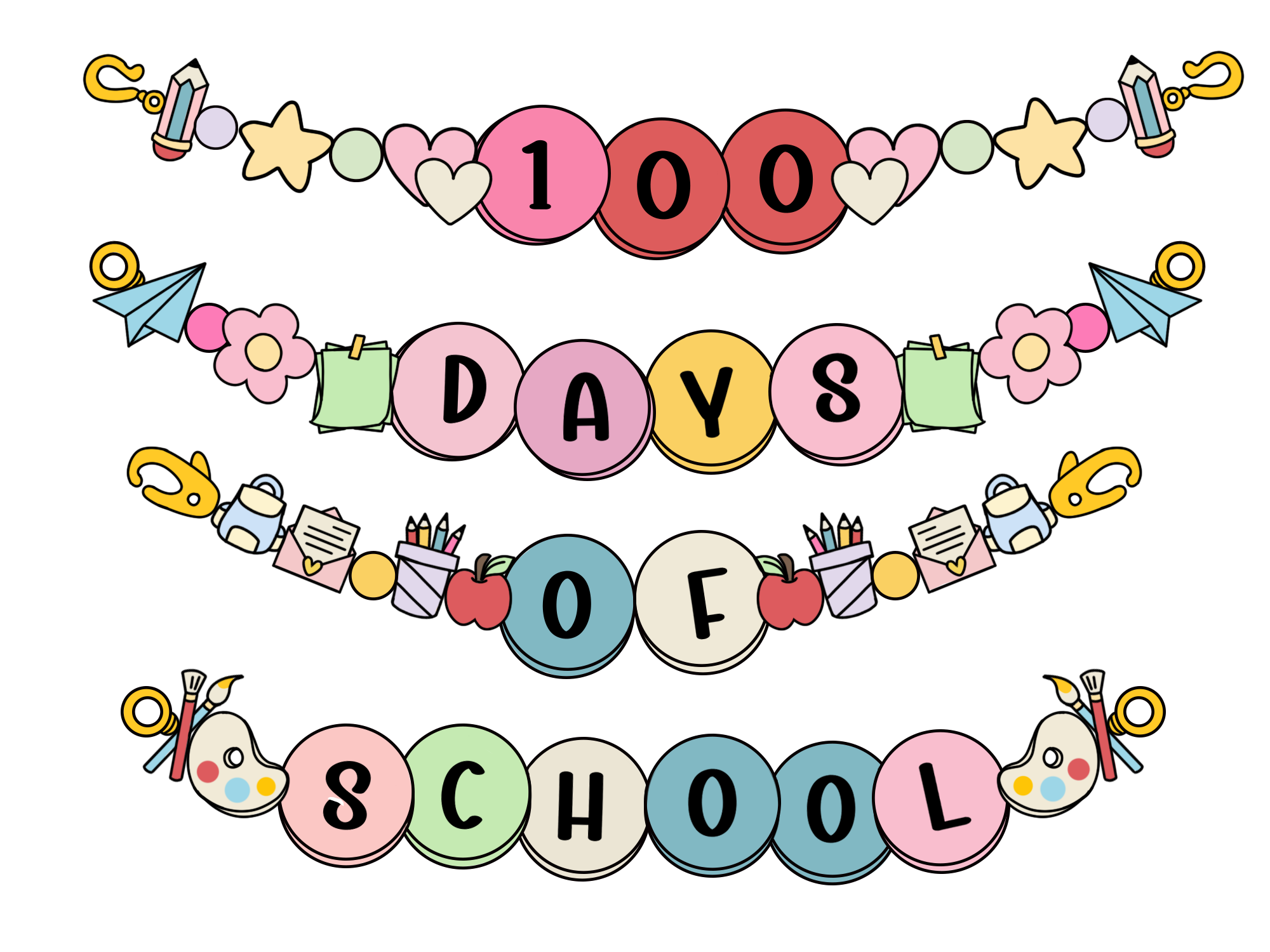 100 Days of School Bracelets