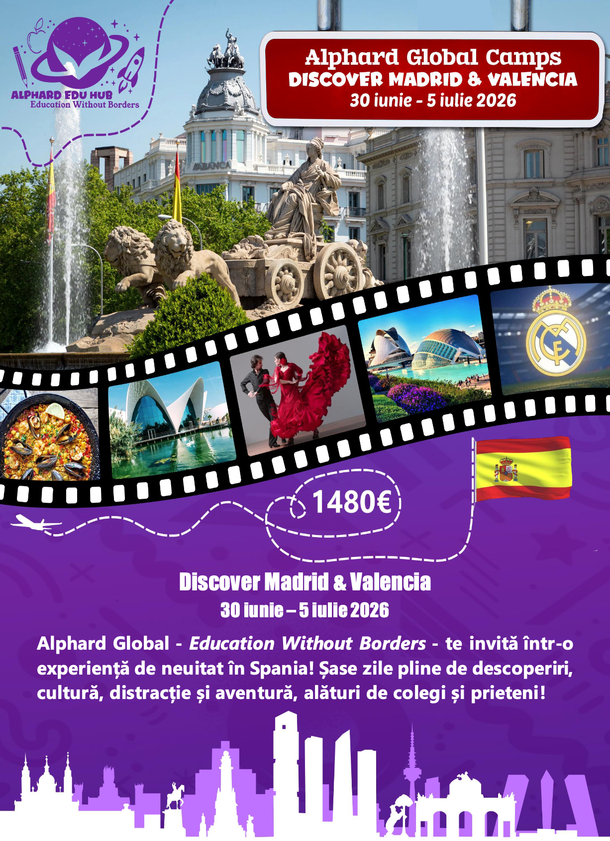 Discover Madrid &amp; Valencia 30 Iunie - 5 Iulie 2026