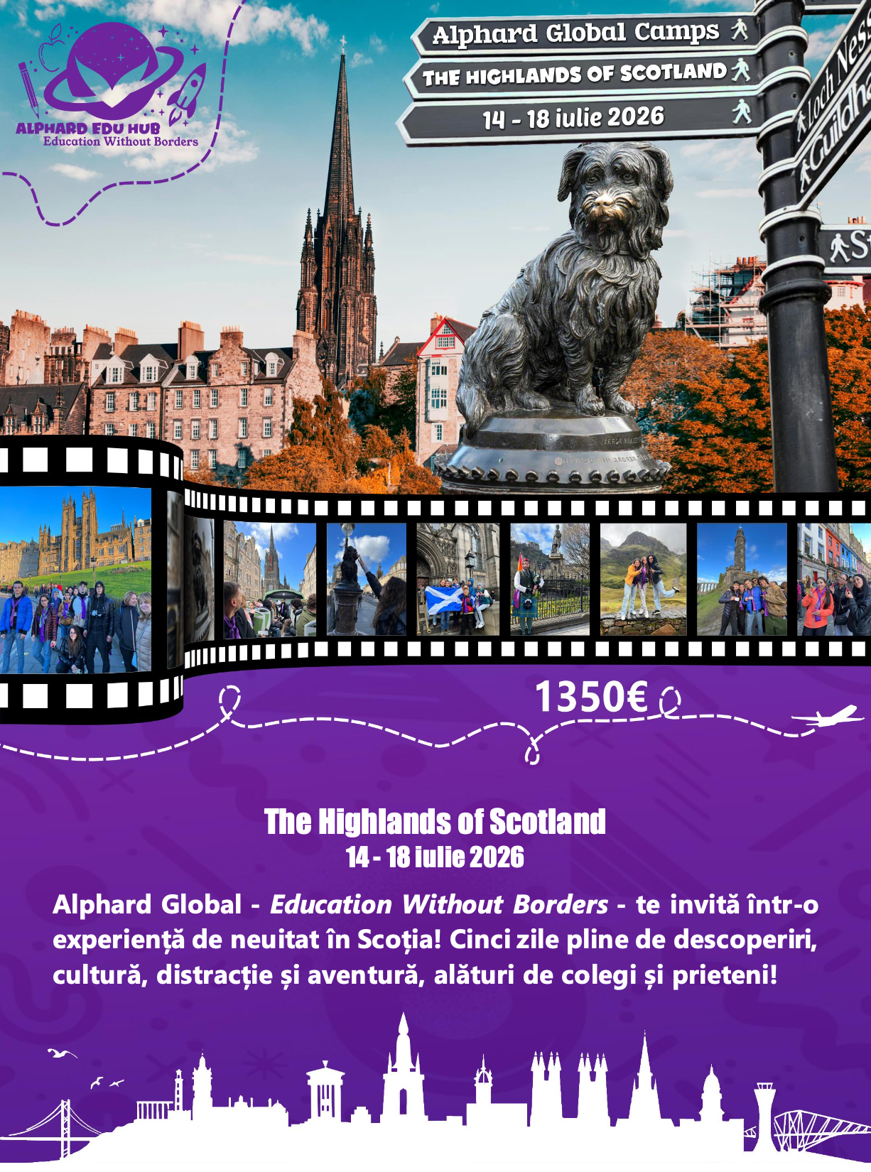 The Highlands of Scotland 14 - 18 iulie 2026