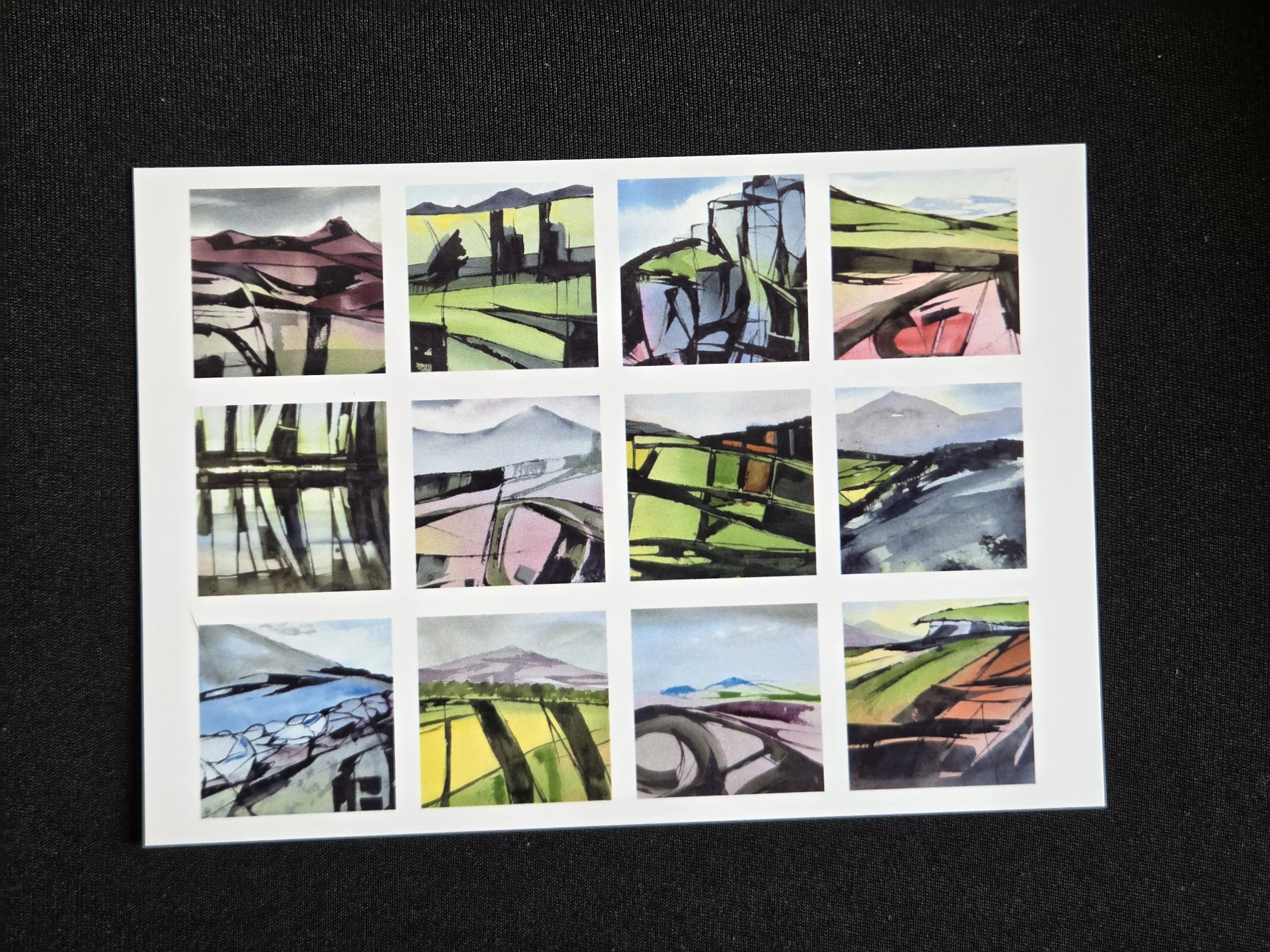 Twelve Faces of Bennachie postcard