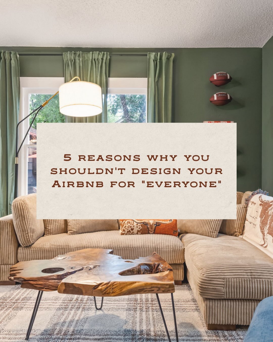 A rental designed for everyone is designed for no one.

Every short-term rental we design gets a clear, unique design direction, not a safe, cookie-cutter look, because that&rsquo;s what gets guests talking and booking again.

Here&rsquo;s why:

&rar