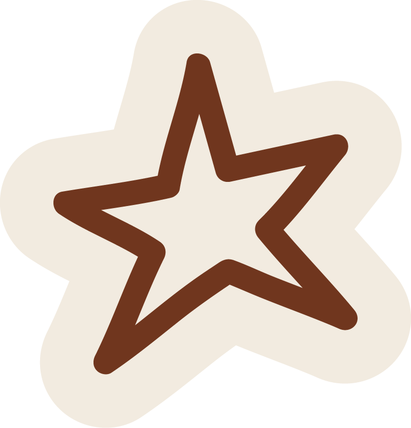 Decorative star accent used in short-term rental interior design services.