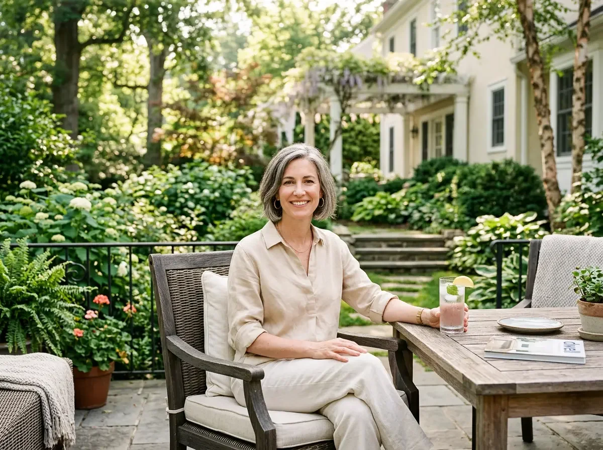 Woman staying hydrated outdoors on a Pennsylvania summer morning — summer health guidance from Premier Medicine and Wellness in Horsham