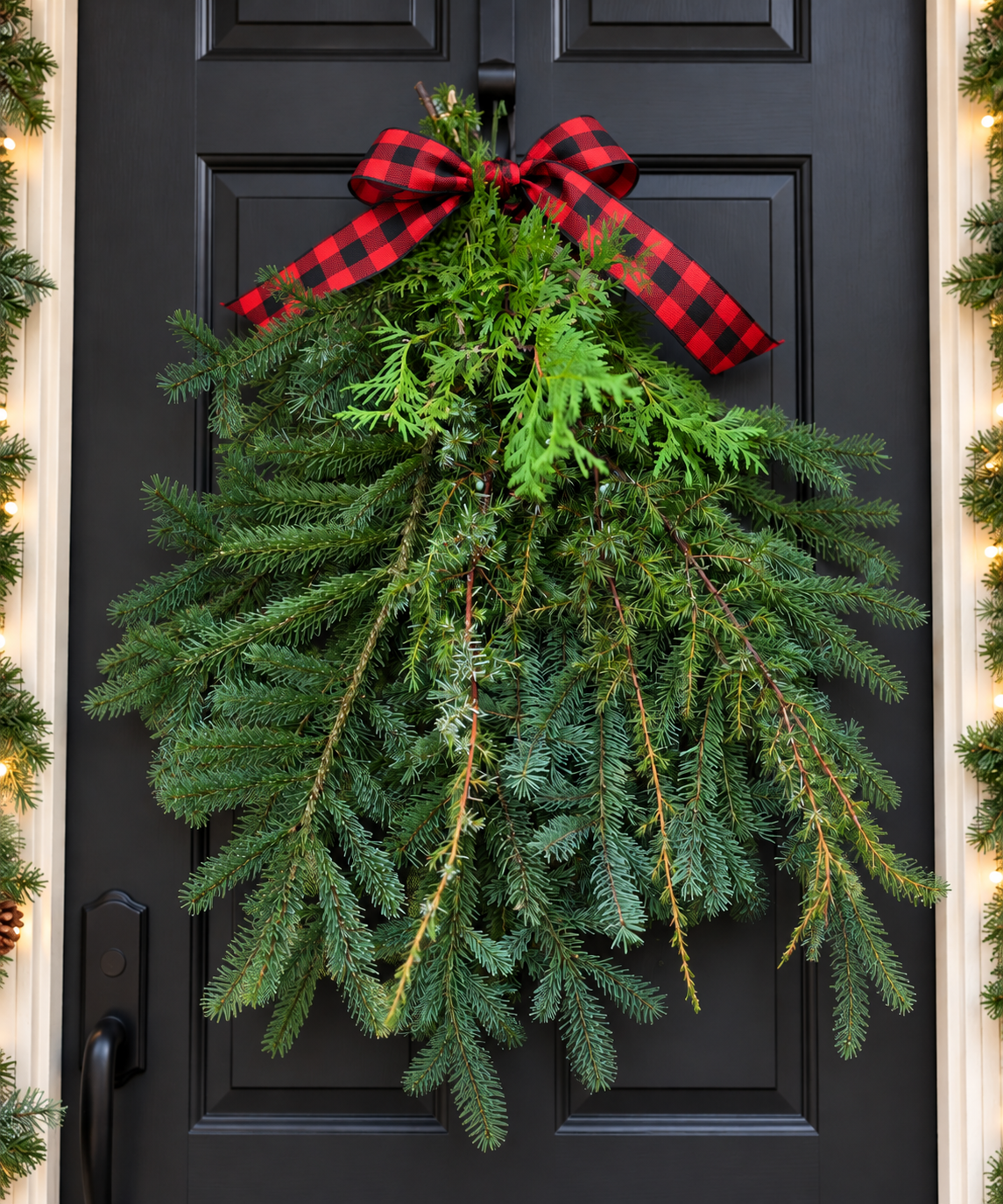 Buffalo Plaid Evergreen Door Swag.png