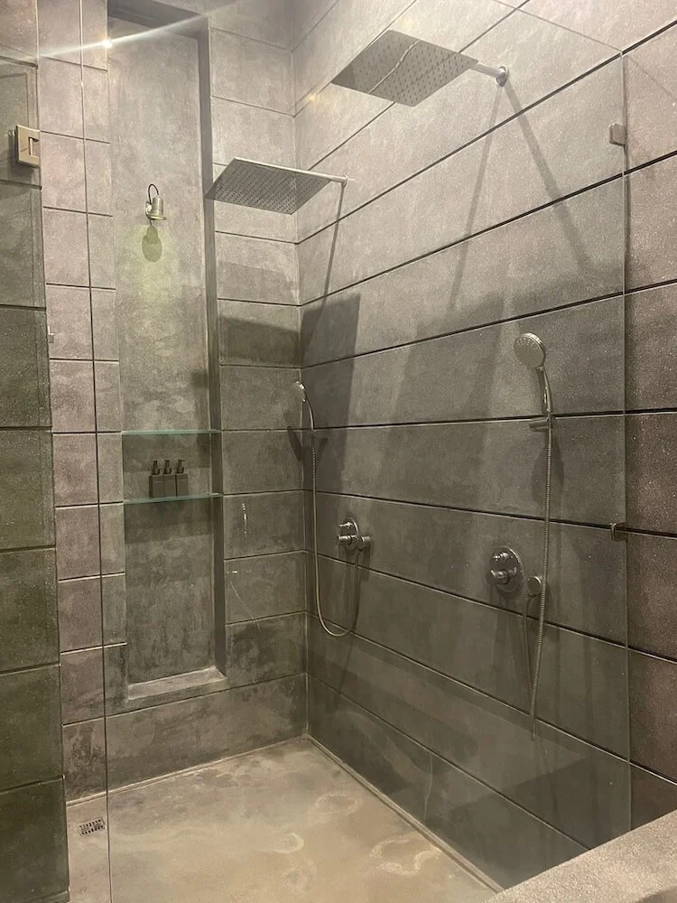 Double shower installation completed in Lockleaze BS7 with upgraded bathroom plumbing