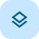 A light blue closed cardboard box with a small logo or icon in the center