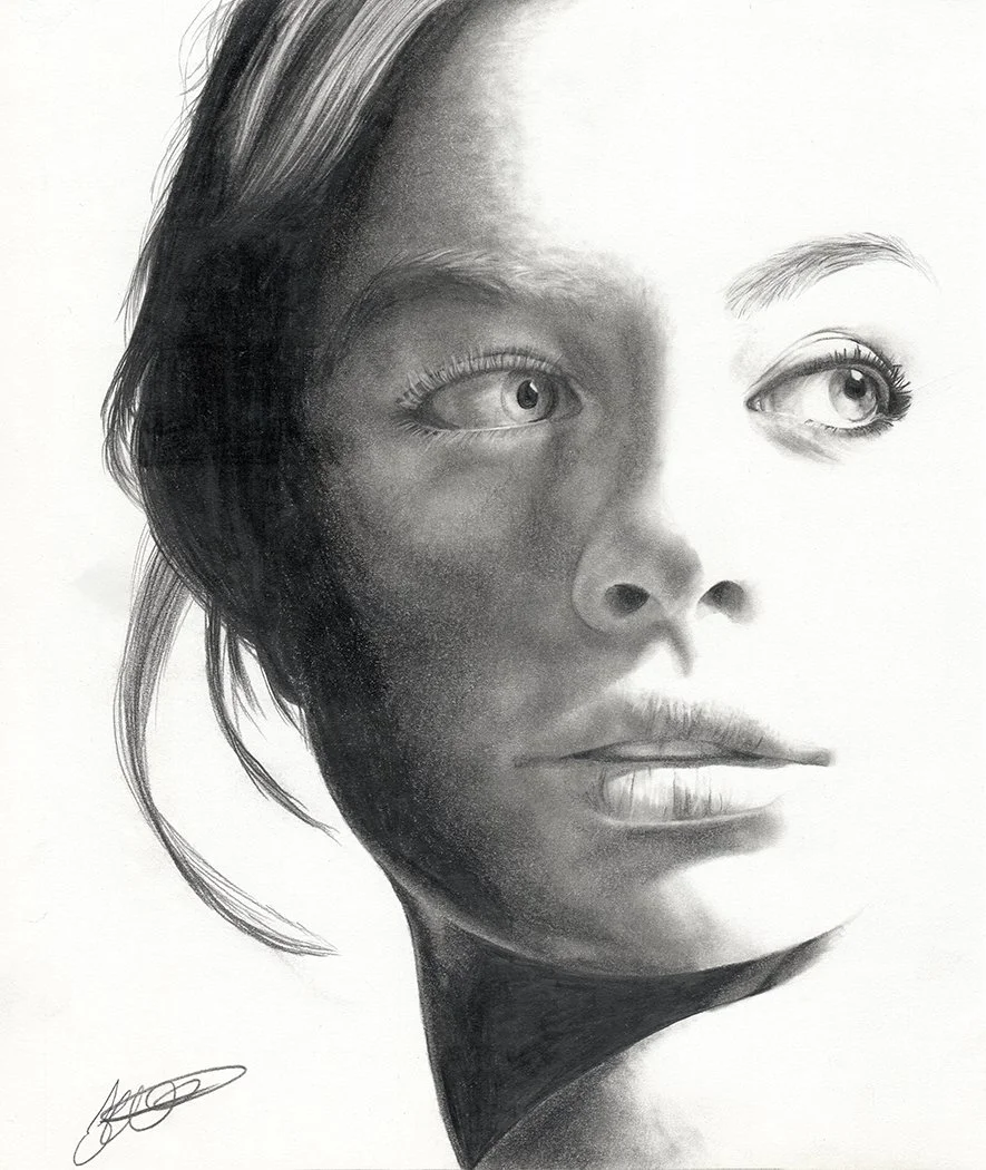 Pencil on paper.
