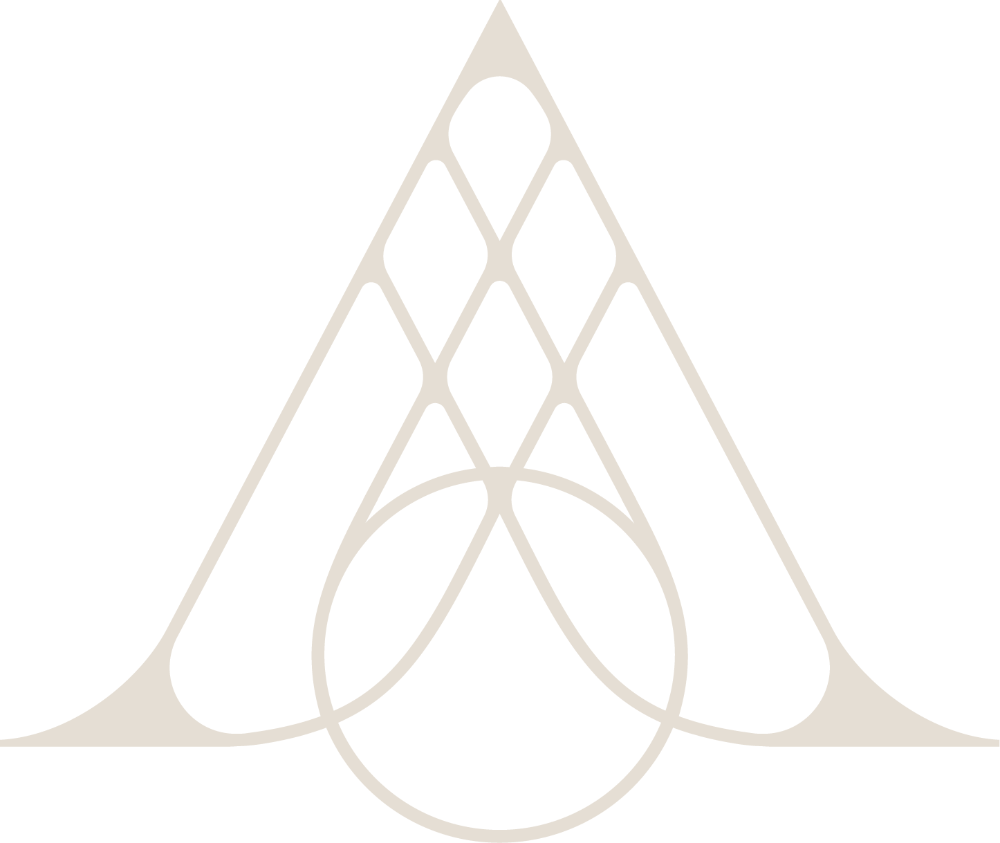 Line art of a stylized paperclip on a black background.