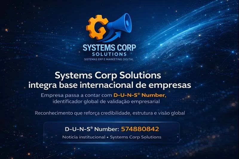 Systems Corp Solutions passa a integrar base internacional de empresas com D-U-N-S® Number