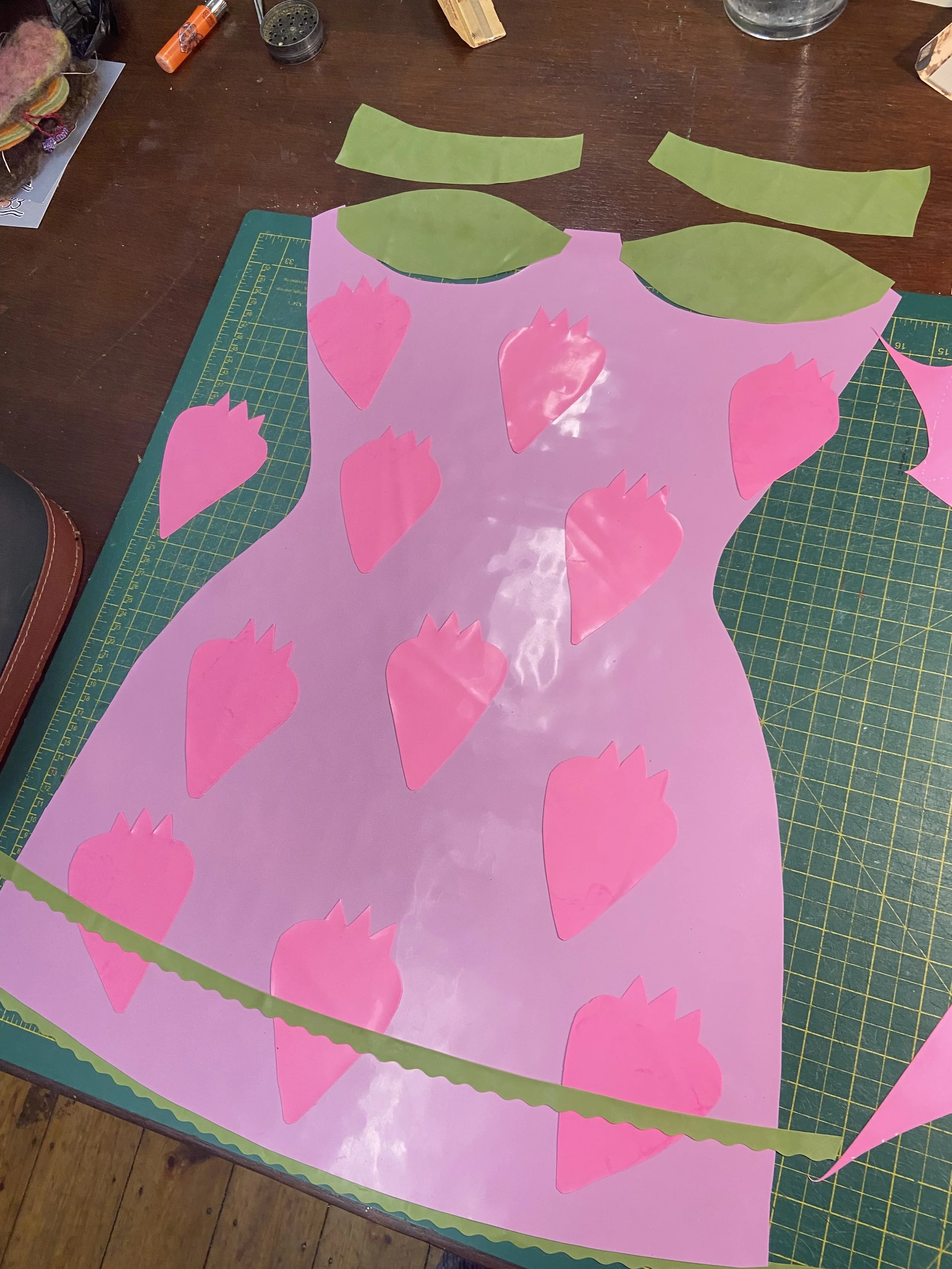 Flora Winx Club latex Bunni slip dress development.