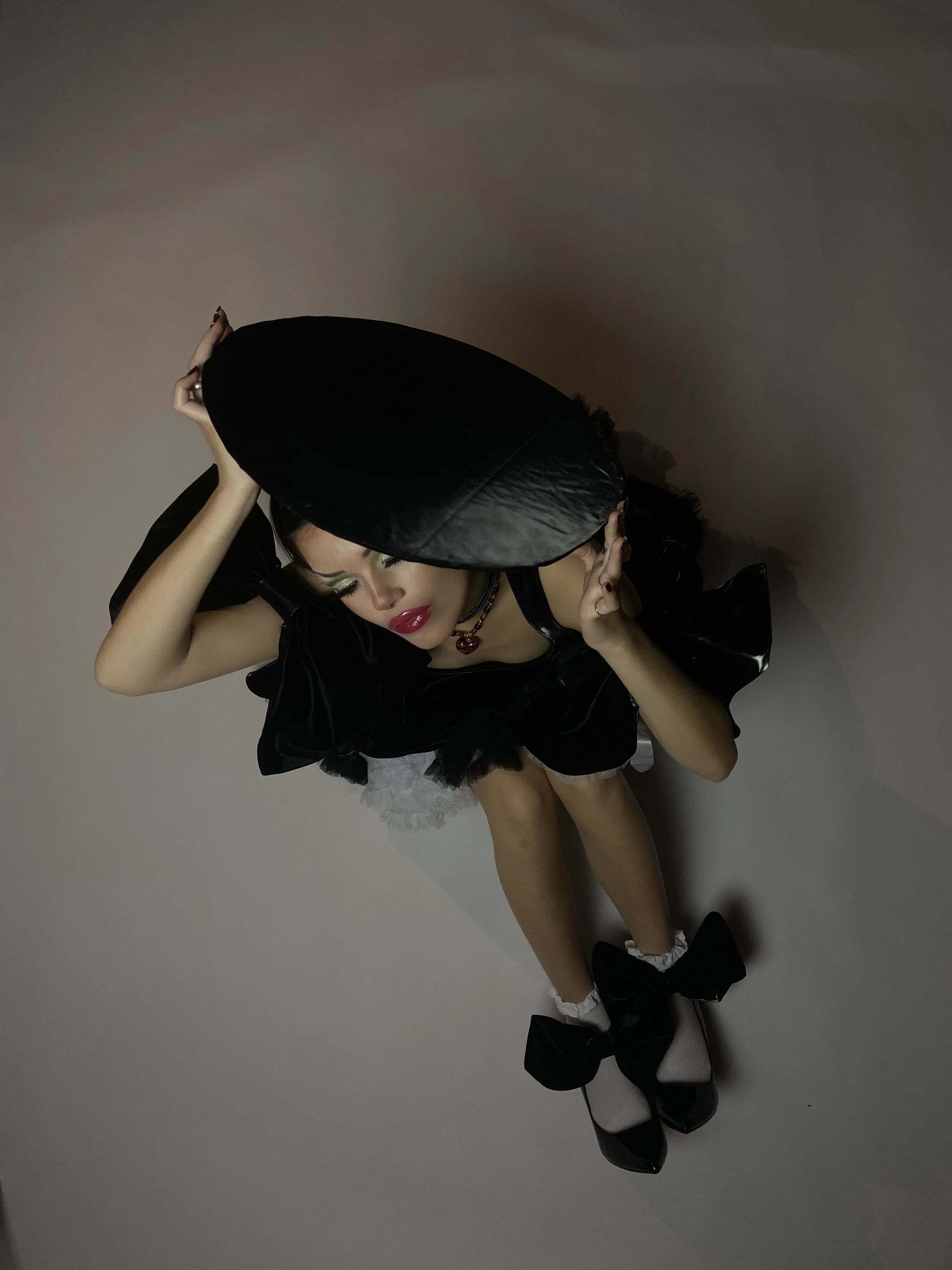 Xtina Kitten Heel in. ‘Night in New York’ dress shot by Williamfhenderson