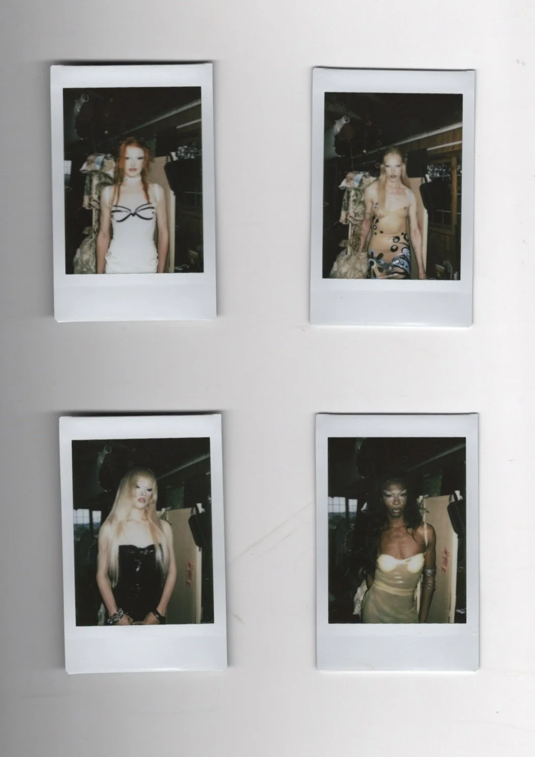 Mode girls all in latex Bunni slip dresses. Shot by jorn.art.