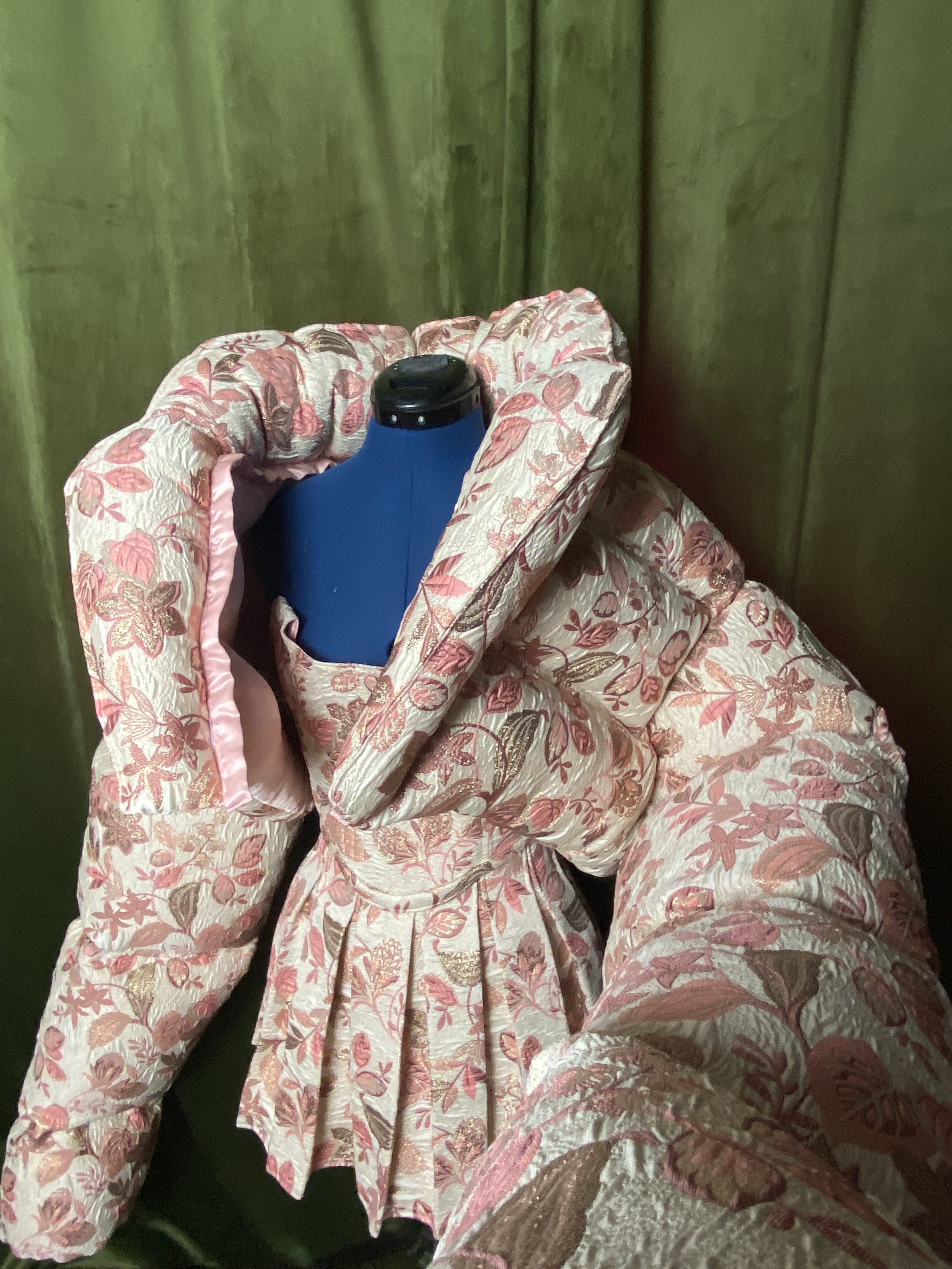 Custom pink Floral Puffer for Angel Pinks shot by Williamfhenderson 