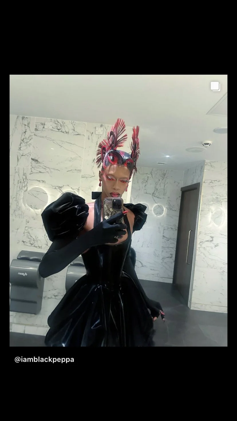 Black Peppa in ‘Night in New York’ dress for ‘ Nosferatu’ Premiere