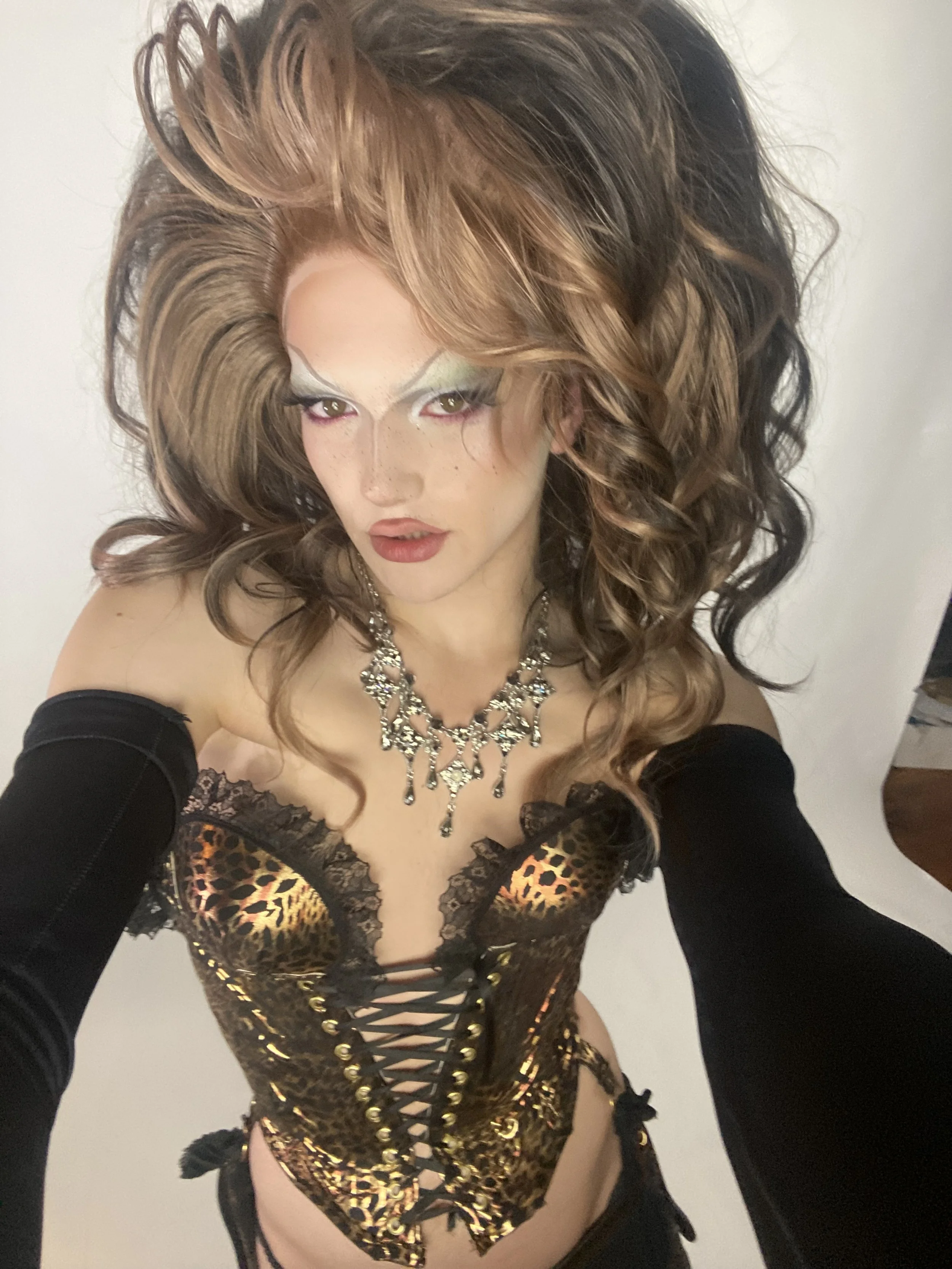 Wilma Hickey Heel in Kylie Minogue Kitty corset