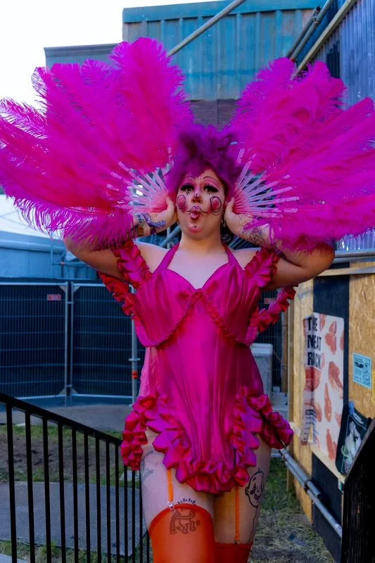 The Doll @djdoll in custom Pink Flamingo corset
Shot by Kamil Kusto