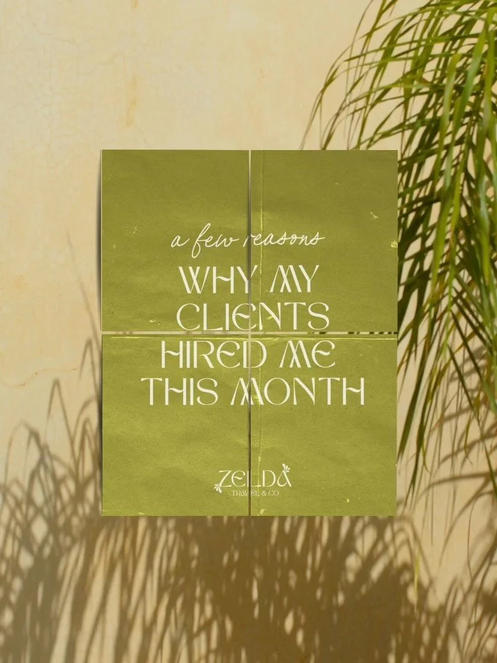 A few reasons why my clients hired me this month! 💪🏽😉

People ask me all the time, &ldquo;What exactly do travel advisors do?&rdquo; 

To put it simply, we make your travel dreams a reality. 

We plug and play how you need us - whether it is simpl